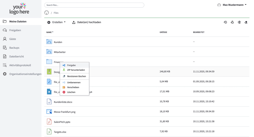 Beschreibung der Interface der Leitzcloud
